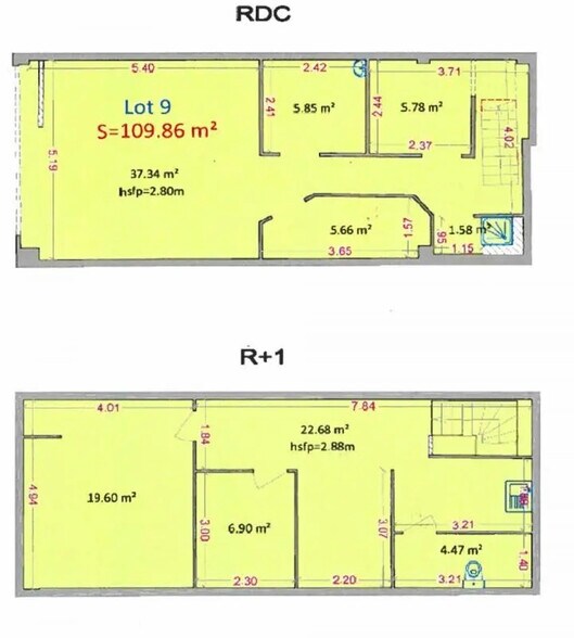 Local commercial dans Juvignac à louer - Plan d’étage – Image 2 sur 2