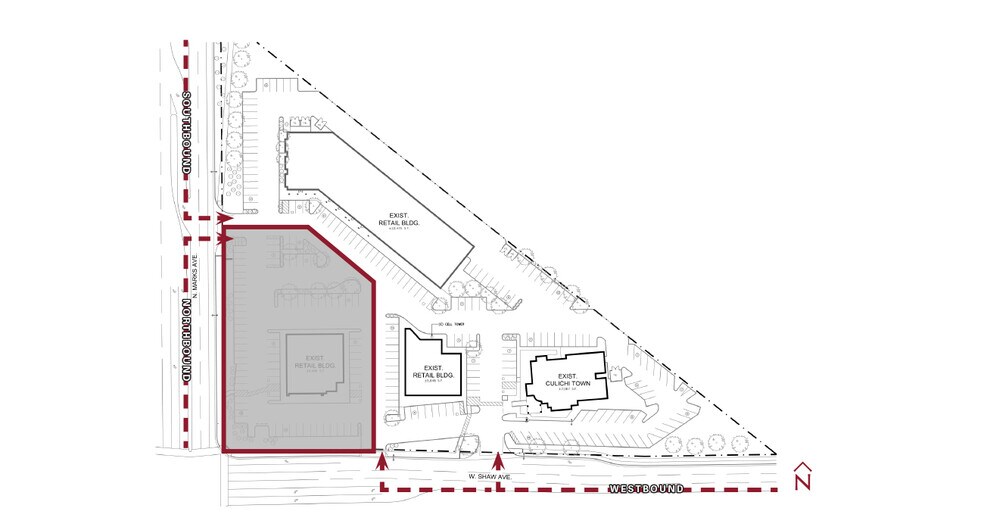 2770 Corner Pad W Shaw Ave, Fresno, CA à louer - Plan de site – Image 1 sur 1