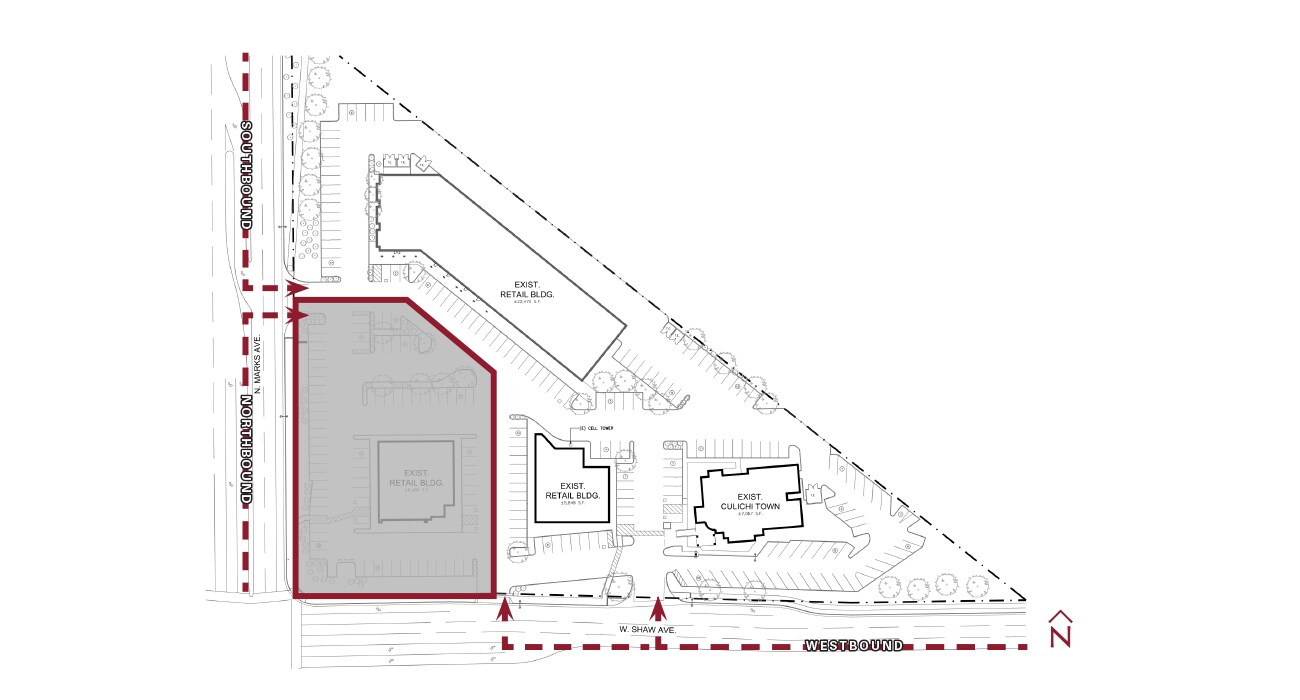 2770 Corner Pad W Shaw Ave, Fresno, CA à louer Plan de site– Image 1 sur 2