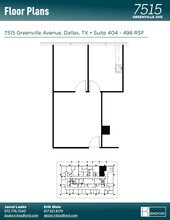 7515 Greenville Ave, Dallas, TX à louer Plan d’étage– Image 2 sur 2