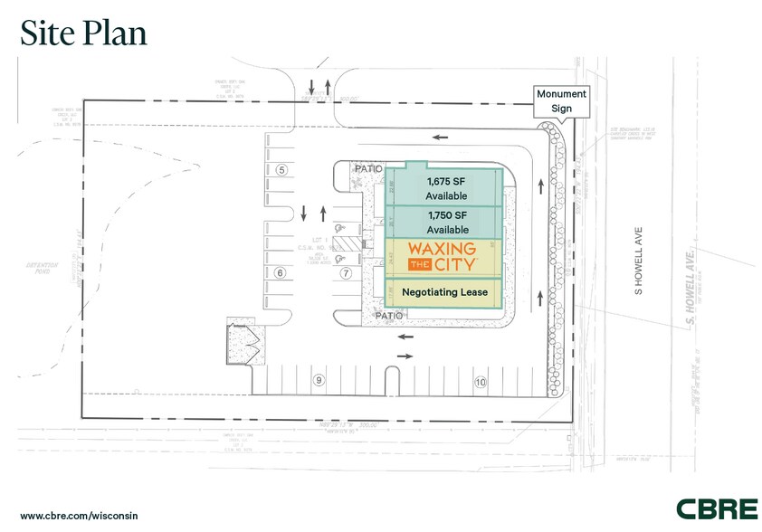 8355 S Howell Ave, Oak Creek, WI à louer - Plan de site – Image 2 sur 4