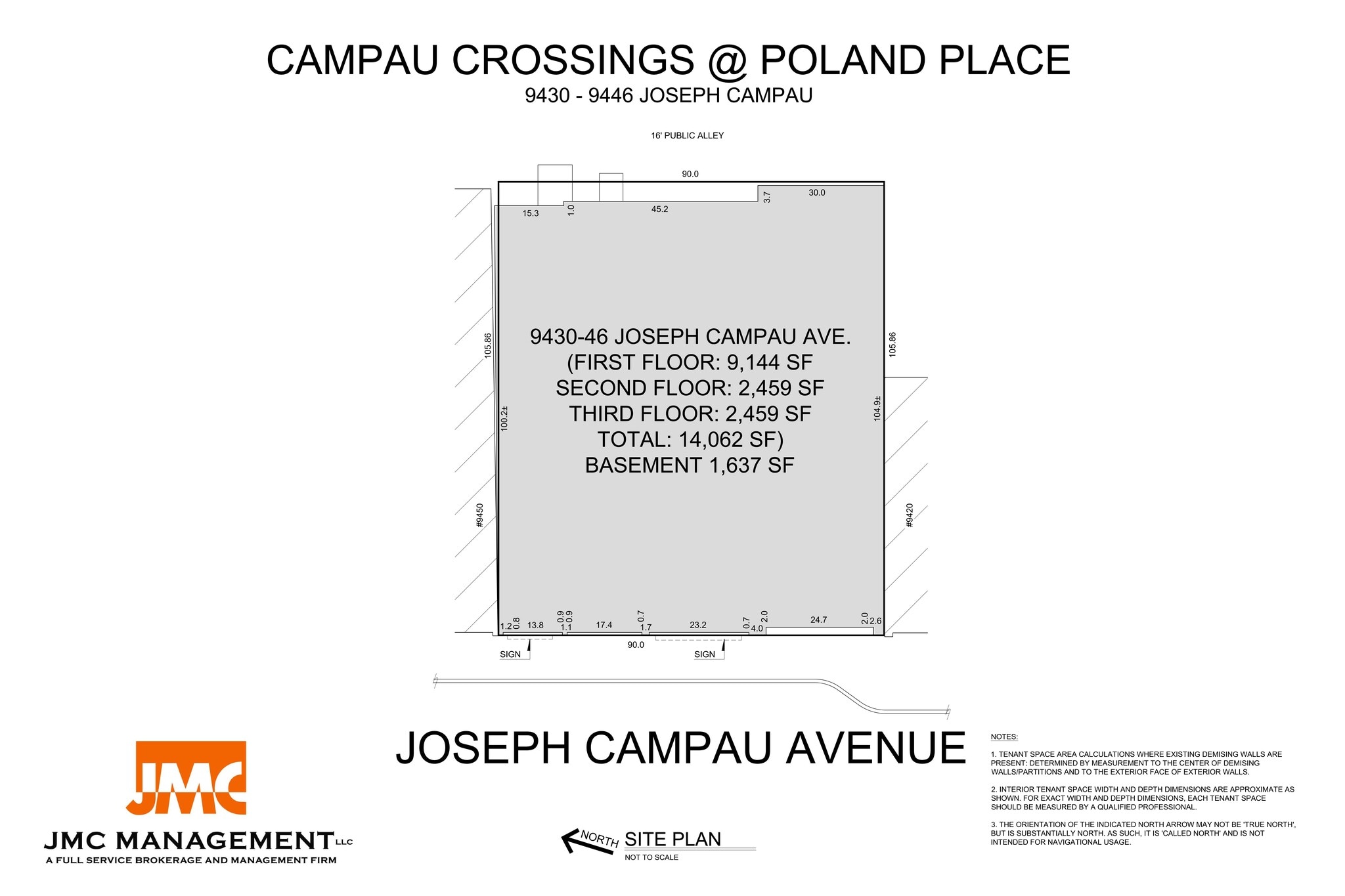 9430-9440 Joseph Campau St, Hamtramck, MI à louer Plan de site– Image 1 sur 1