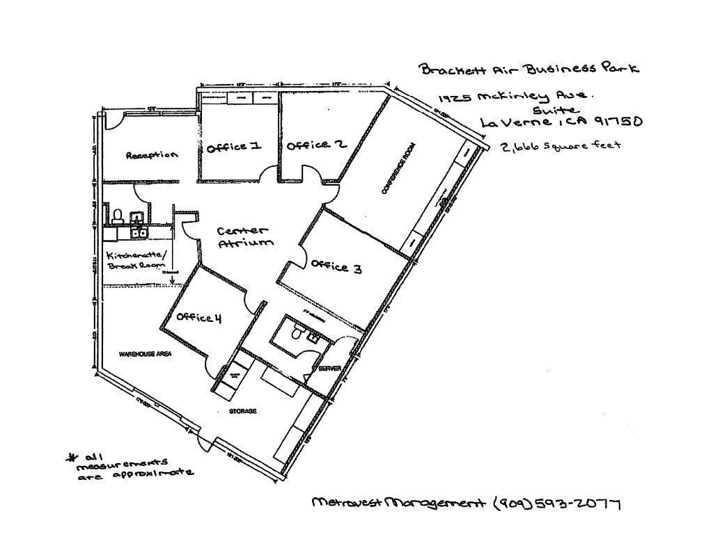 1925 McKinley Ave, La Verne, CA à louer Plan d’étage– Image 1 sur 1