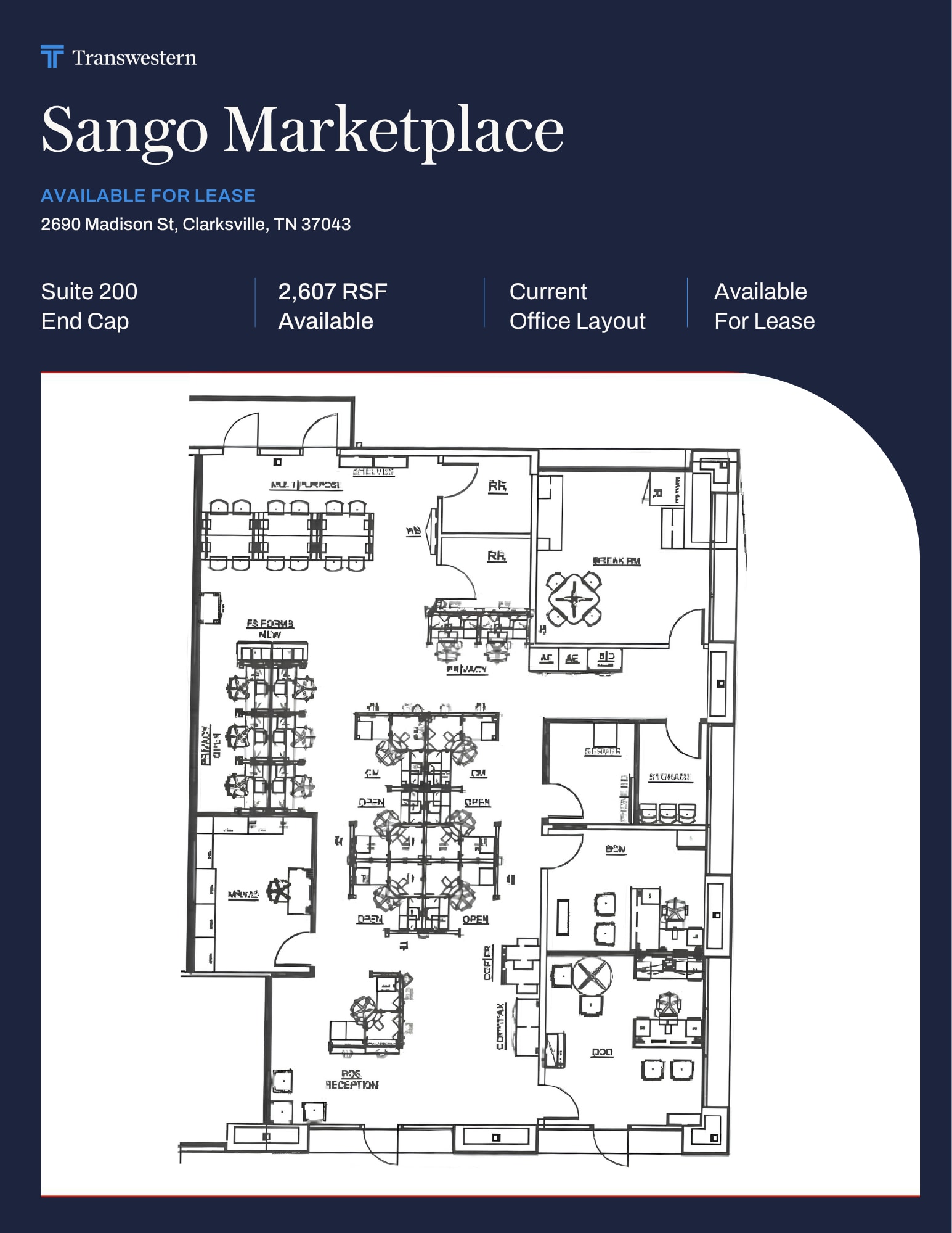 2690 Madison St, Clarksville, TN à louer Plan d’étage– Image 1 sur 1