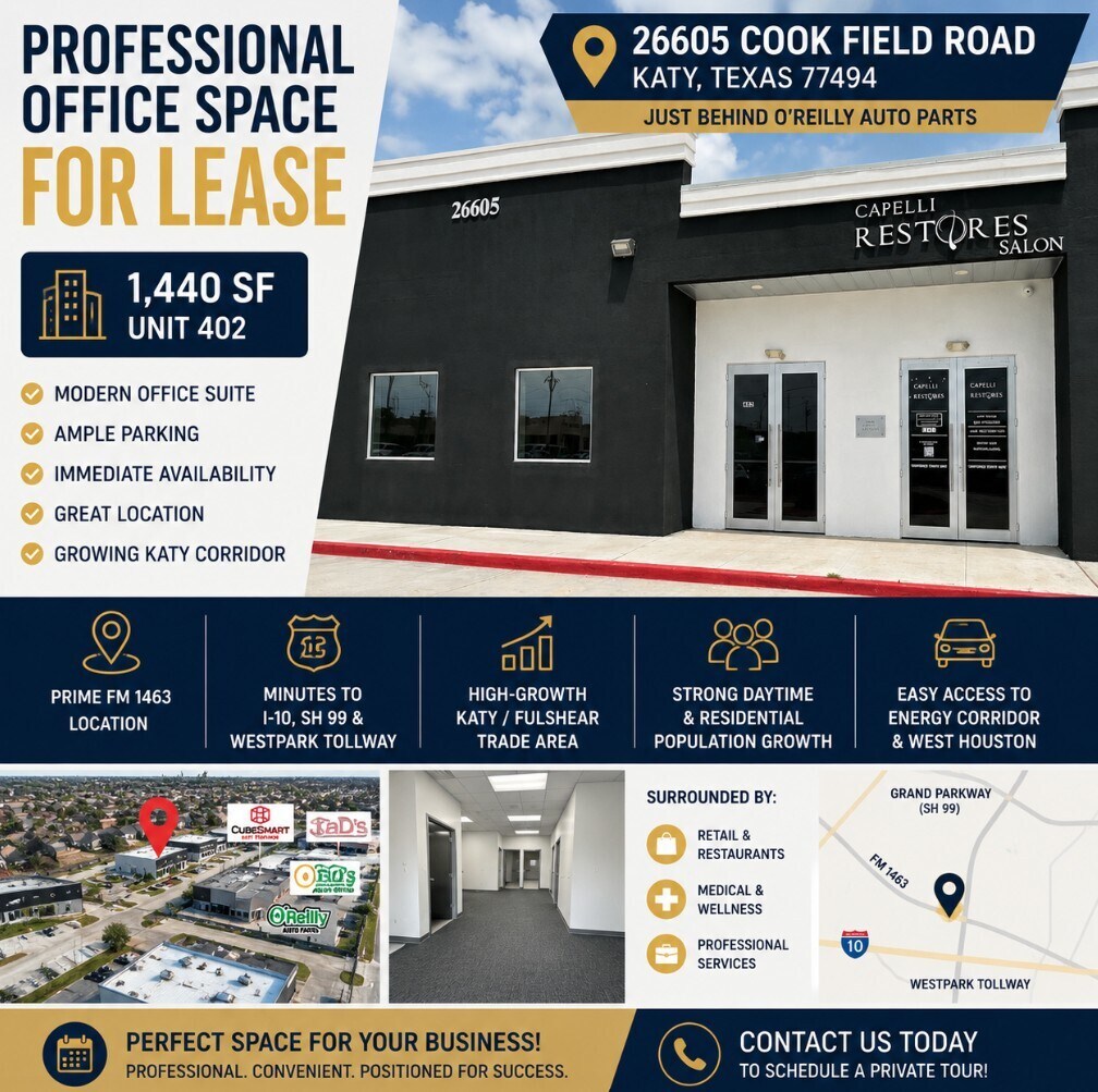 26605 Cook Field Rd, Katy, TX à louer Photo de l’immeuble– Image 1 sur 16