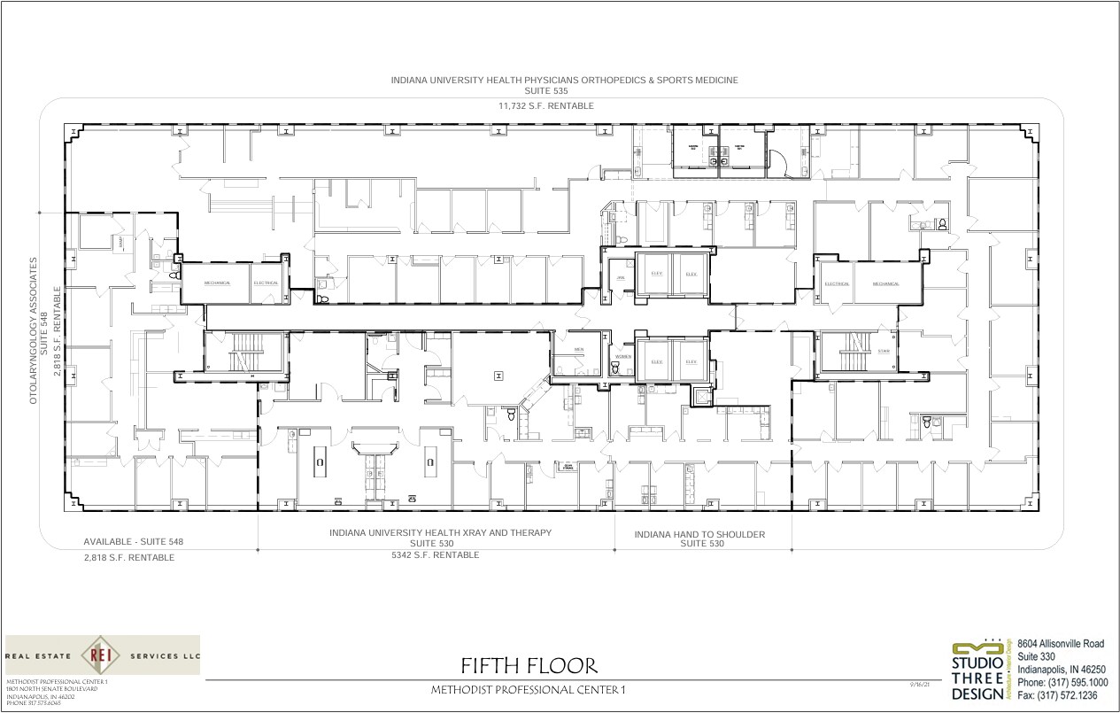 1801 N Senate Blvd, Indianapolis, IN à louer Plan d’étage– Image 1 sur 1