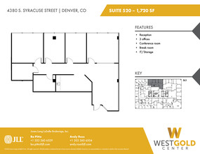 4380 S Syracuse St, Denver, CO à louer Plan d’étage– Image 1 sur 2