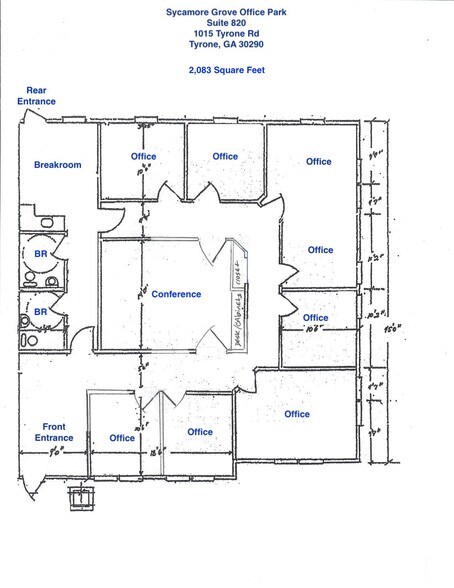 1015 Tyrone Rd, Tyrone, GA à louer - Photo de l’immeuble – Image 3 sur 6