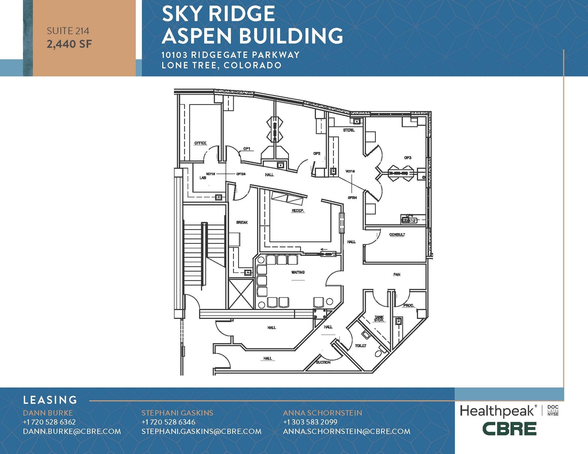 10535 Park Meadows Blvd, Lone Tree, CO à louer Plan d’étage– Image 1 sur 1