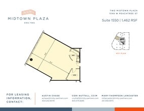 1360 Peachtree St NE, Atlanta, GA à louer Plan de site– Image 1 sur 1