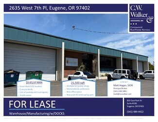 Plus de détails pour 2635 W 7th Pl, Eugene, OR - Industriel/Logistique à louer