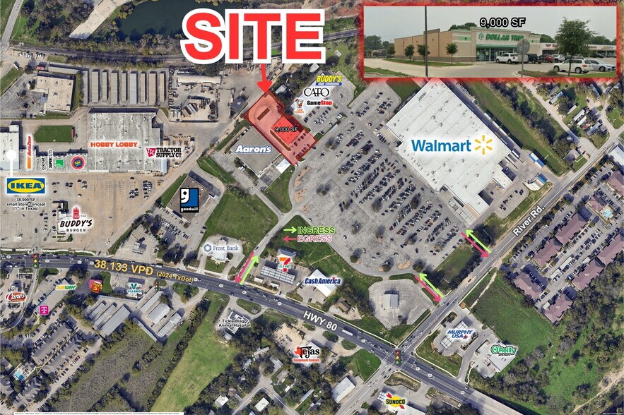 1021 Highway 80, San Marcos, TX à vendre - Photo de l’immeuble – Image 3 sur 7