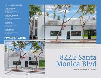 Plus de détails pour 8442-8450 Santa Monica Blvd, Los Angeles, CA - Local commercial à louer