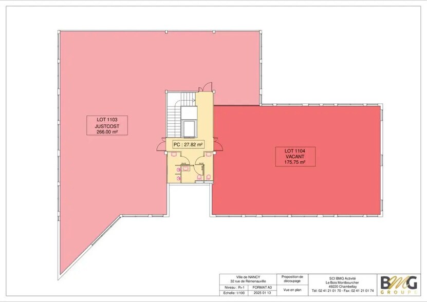 Bureau dans Nancy à louer - Plan d’étage – Image 3 sur 3