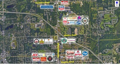 6365-6555 Sashabaw Rd, Clarkston, MI - VUE AÉRIENNE  vue de carte