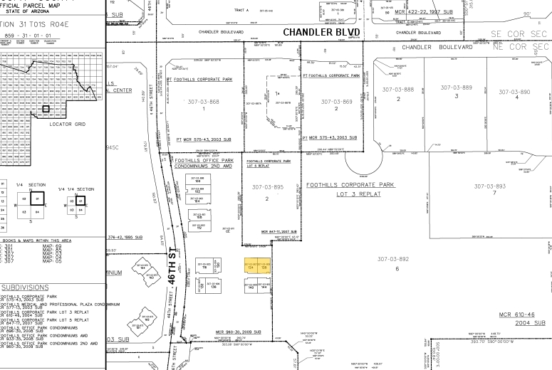 15825 S 46th St, Phoenix, AZ à louer - Plan cadastral – Image 2 sur 14