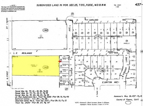 3636 N 1st St, Fresno, CA à louer - Plan cadastral – Image 3 sur 3