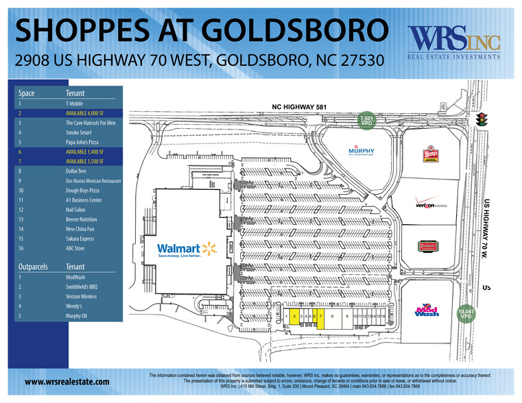 2910 W Us-70 Hwy, Goldsboro, NC à louer - Photo de l’immeuble – Image 1 sur 6