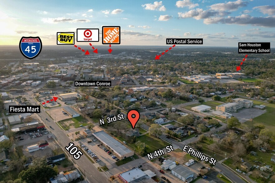 309 E Phillips St, Conroe, TX à vendre - Photo de l’immeuble – Image 2 sur 10