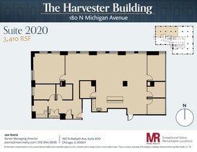 180 N Michigan Ave, Chicago, IL à louer Plan d’étage– Image 1 sur 11