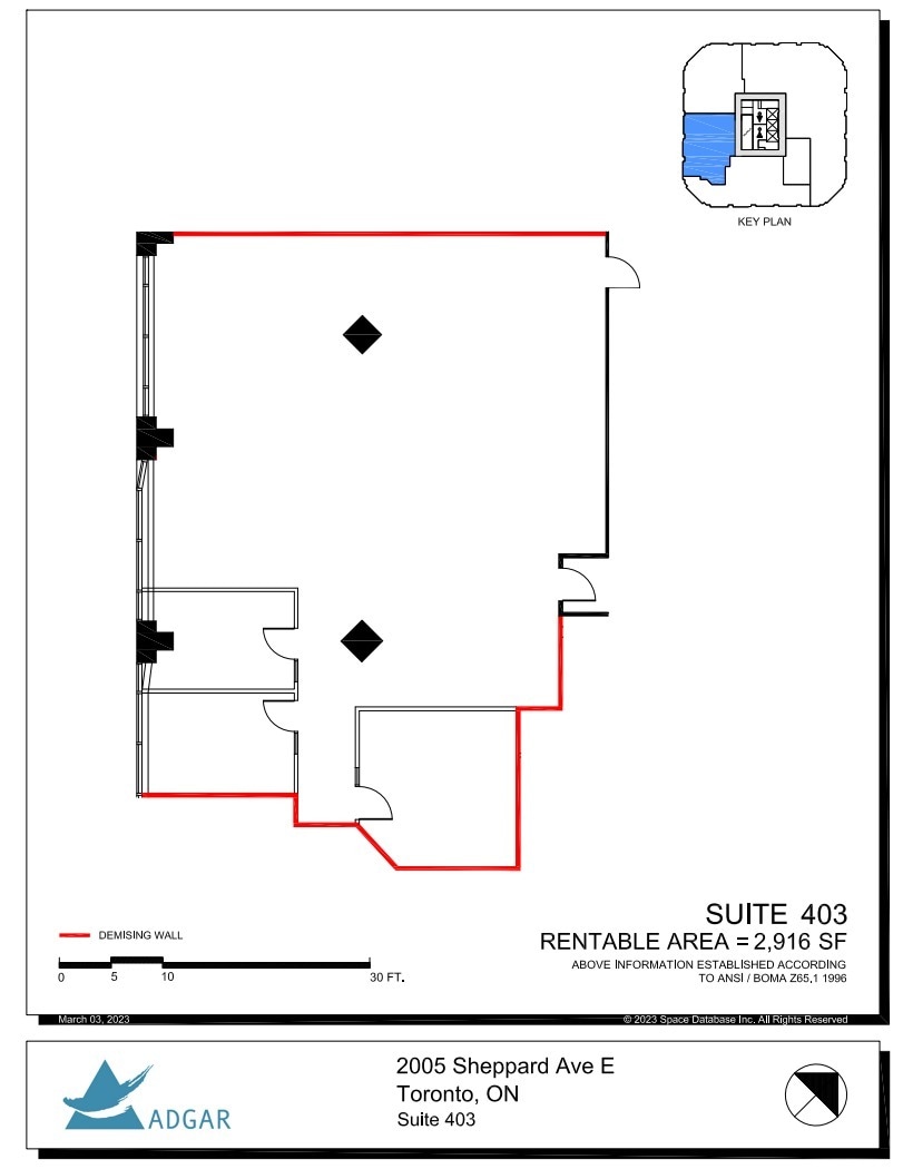 2001 Sheppard Ave E, Toronto, ON à louer Plan d’étage– Image 1 sur 1