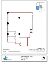 2001 Sheppard Ave E, Toronto, ON à louer Plan d’étage– Image 1 sur 1