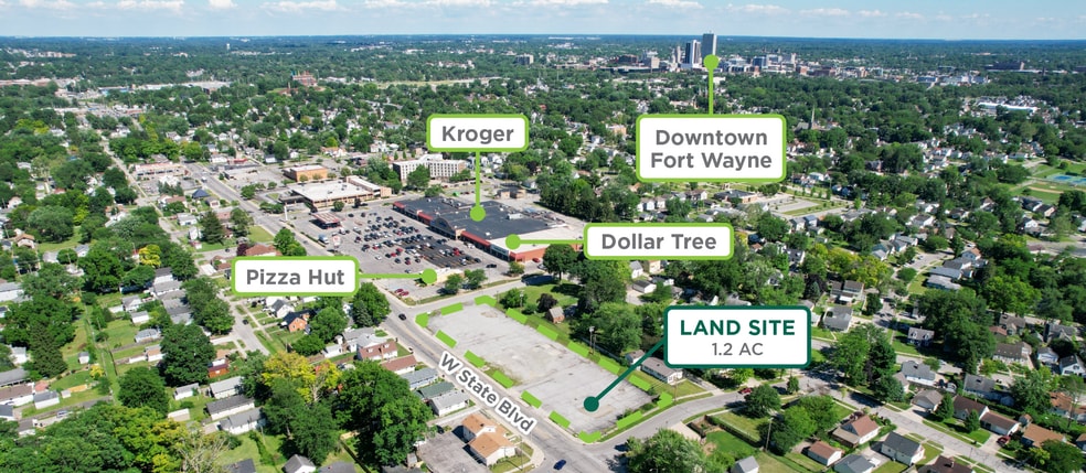 1329 W State Blvd, Fort Wayne, IN à vendre - Aérien – Image 1 sur 5