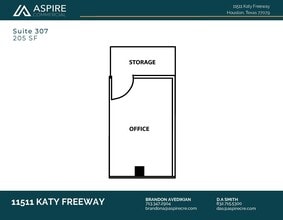 11511 Katy Fwy, Houston, TX à louer Plan d’étage– Image 1 sur 1