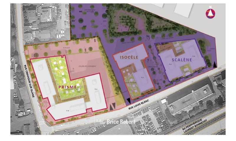 5 Rue Louis Blanc, Vénissieux à louer - Plan de site – Image 2 sur 4