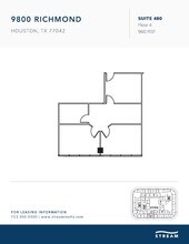 9800 Richmond Ave, Houston, TX à louer Plan d’étage– Image 1 sur 1