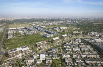 Saint-Priest - Vue aérienne  vue de carte