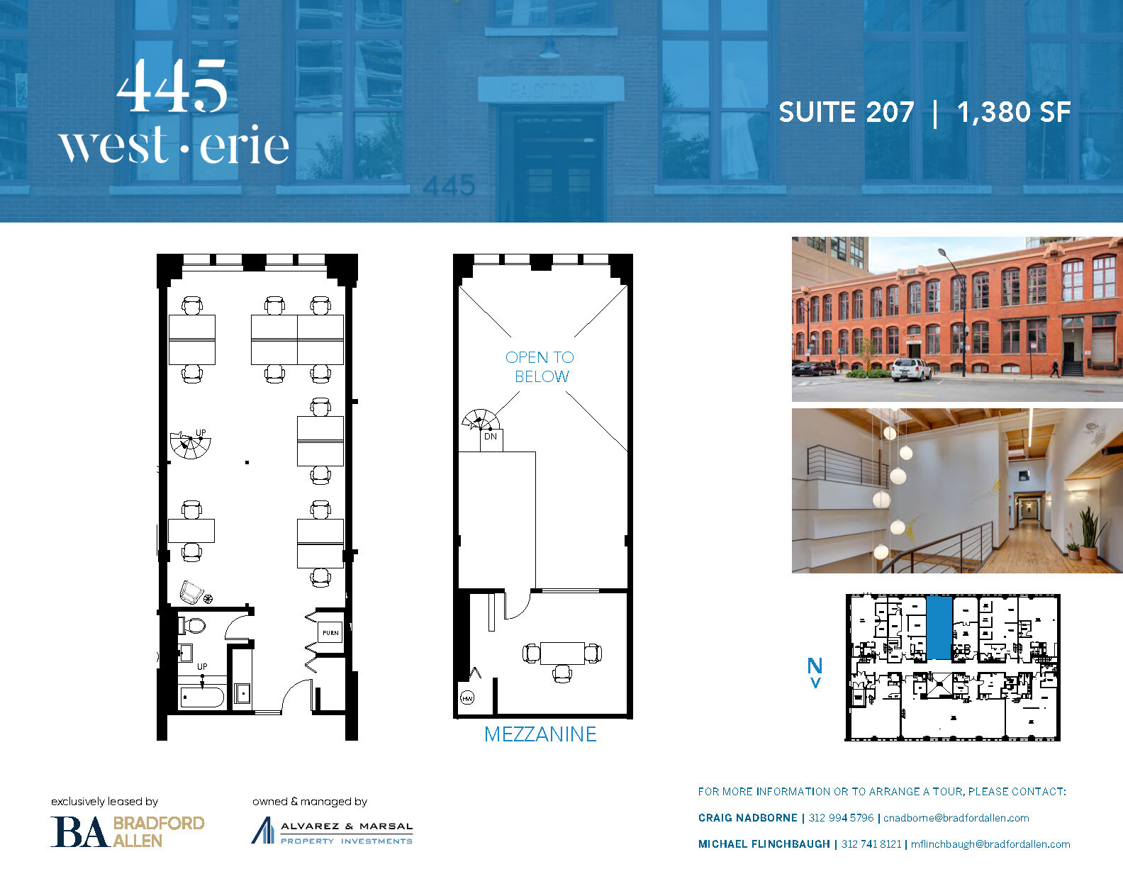 445 W Erie St, Chicago, IL à louer Plan d’étage– Image 1 sur 6