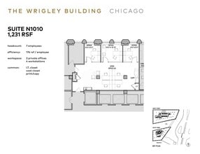 400 N Michigan Ave, Chicago, IL à louer Plan d’étage– Image 1 sur 1