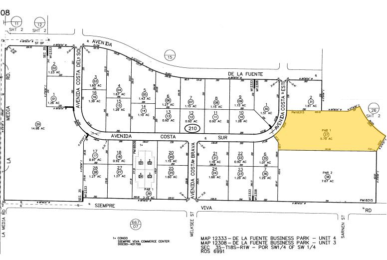 2323 Avenida Costa Este, San Diego, CA à louer - Plan cadastral – Image 3 sur 10