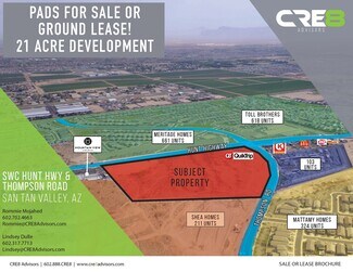 Plus de détails pour SW Hunt Hwy & Thompson Rd, San Tan Valley, AZ - Terrain à vendre