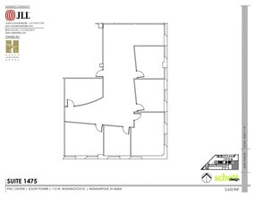 101-115 W Washington St, Indianapolis, IN à louer Plan d’étage– Image 1 sur 1