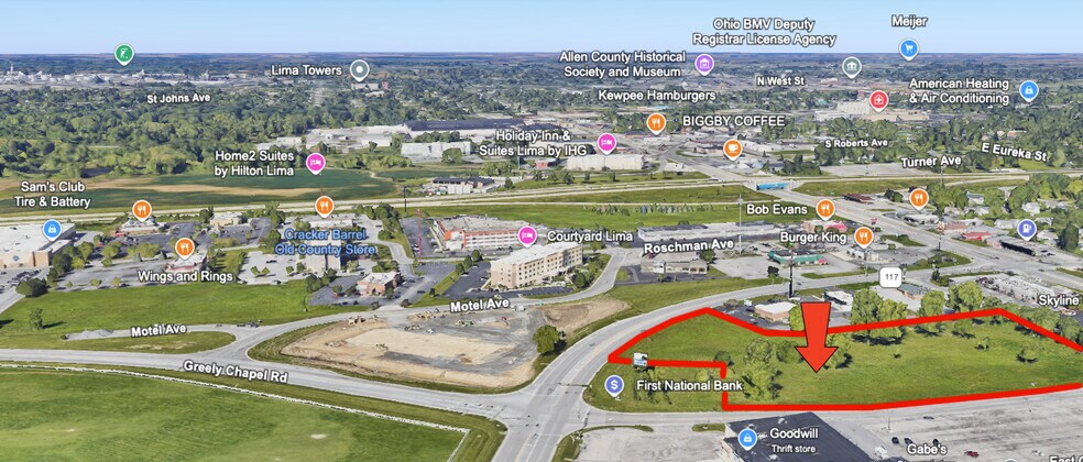 SR-309 & SR-117, Lima, OH à louer - Aérien – Image 3 sur 7