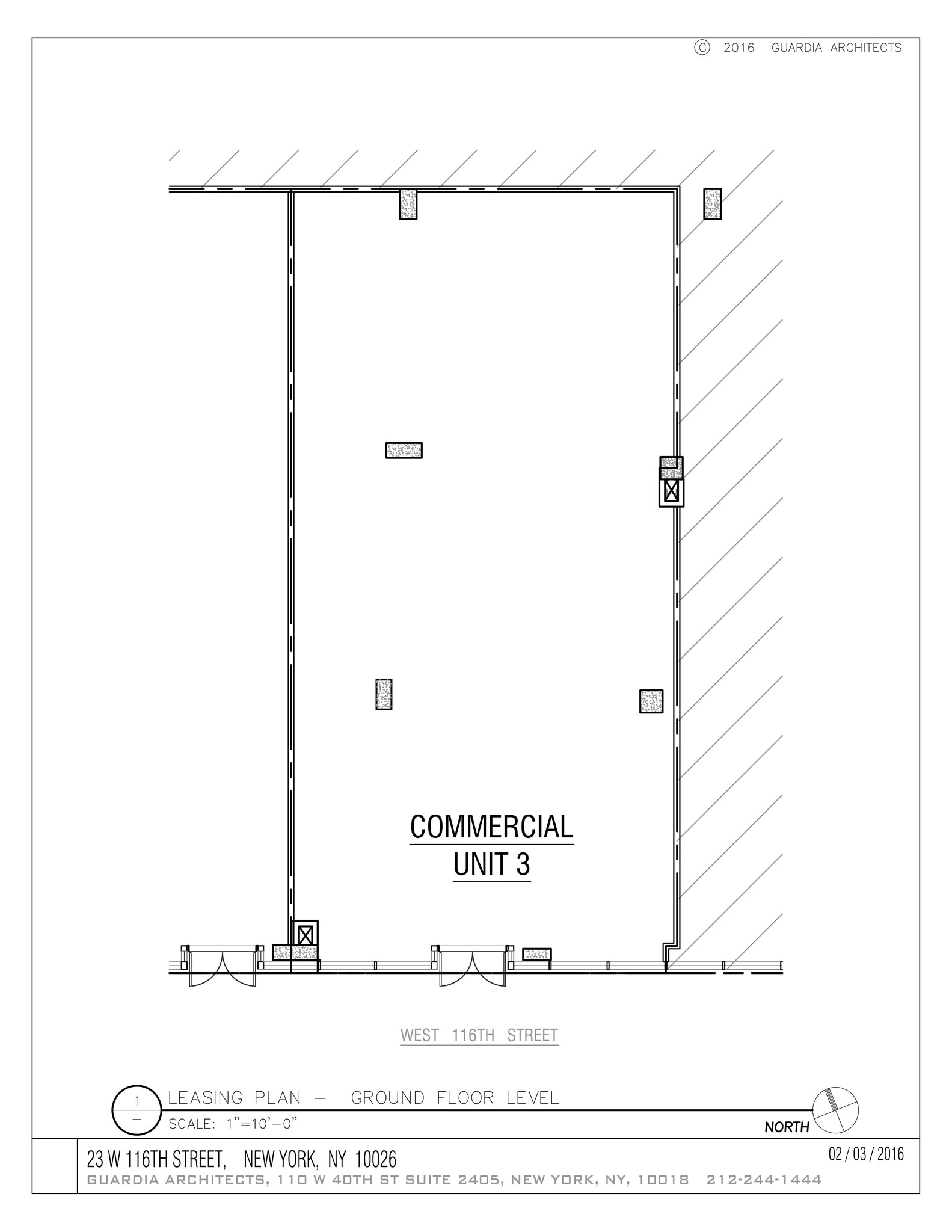 23 W 116th St, New York, NY à louer Plan de site– Image 1 sur 1