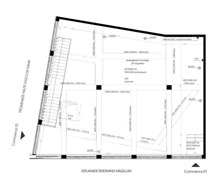 Local commercial dans Noisy-le-Grand à louer - Plan d’étage – Image 3 sur 3