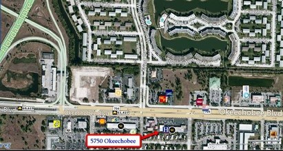 5750-5784 Okeechobee Blvd, West Palm Beach, FL - VUE AÉRIENNE  vue de carte