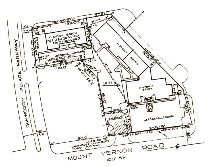 1730 Mount Vernon Rd, Dunwoody, GA à vendre - Plan cadastral – Image 2 sur 7