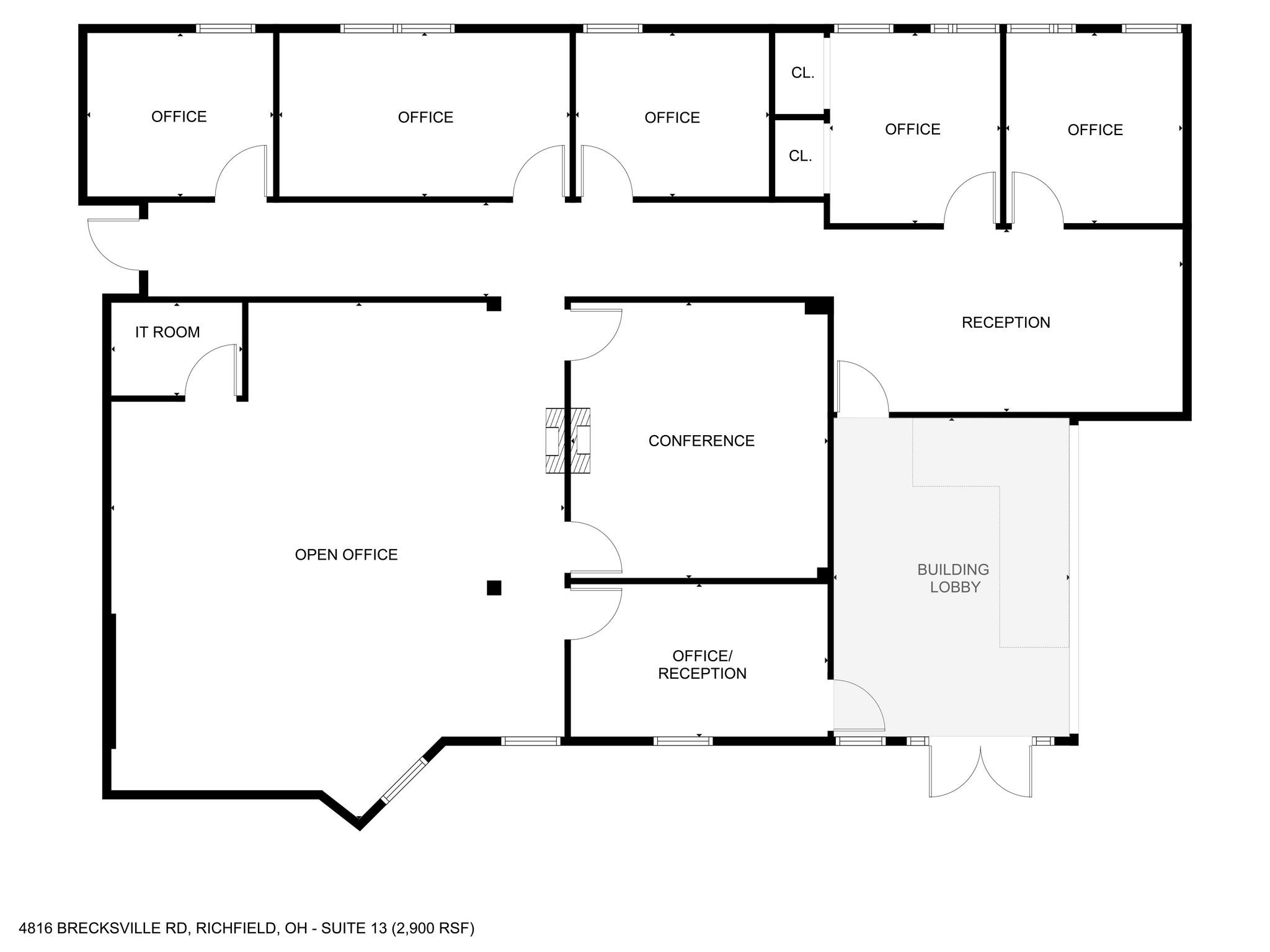 4816 Brecksville Rd, Richfield, OH à louer Plan d’étage– Image 1 sur 2