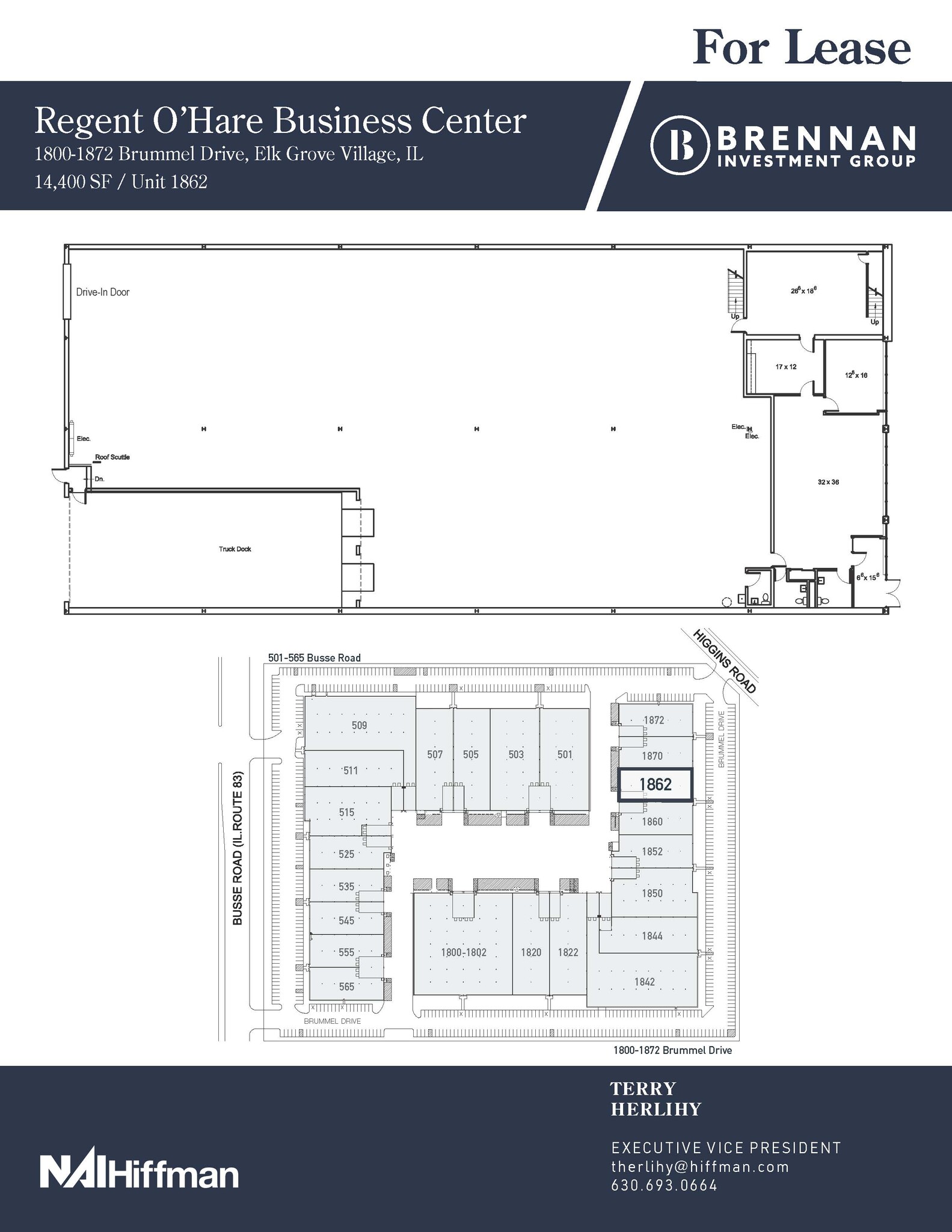 1800-1872 Brummel Ave, Elk Grove Village, IL à louer Plan d’étage– Image 1 sur 1