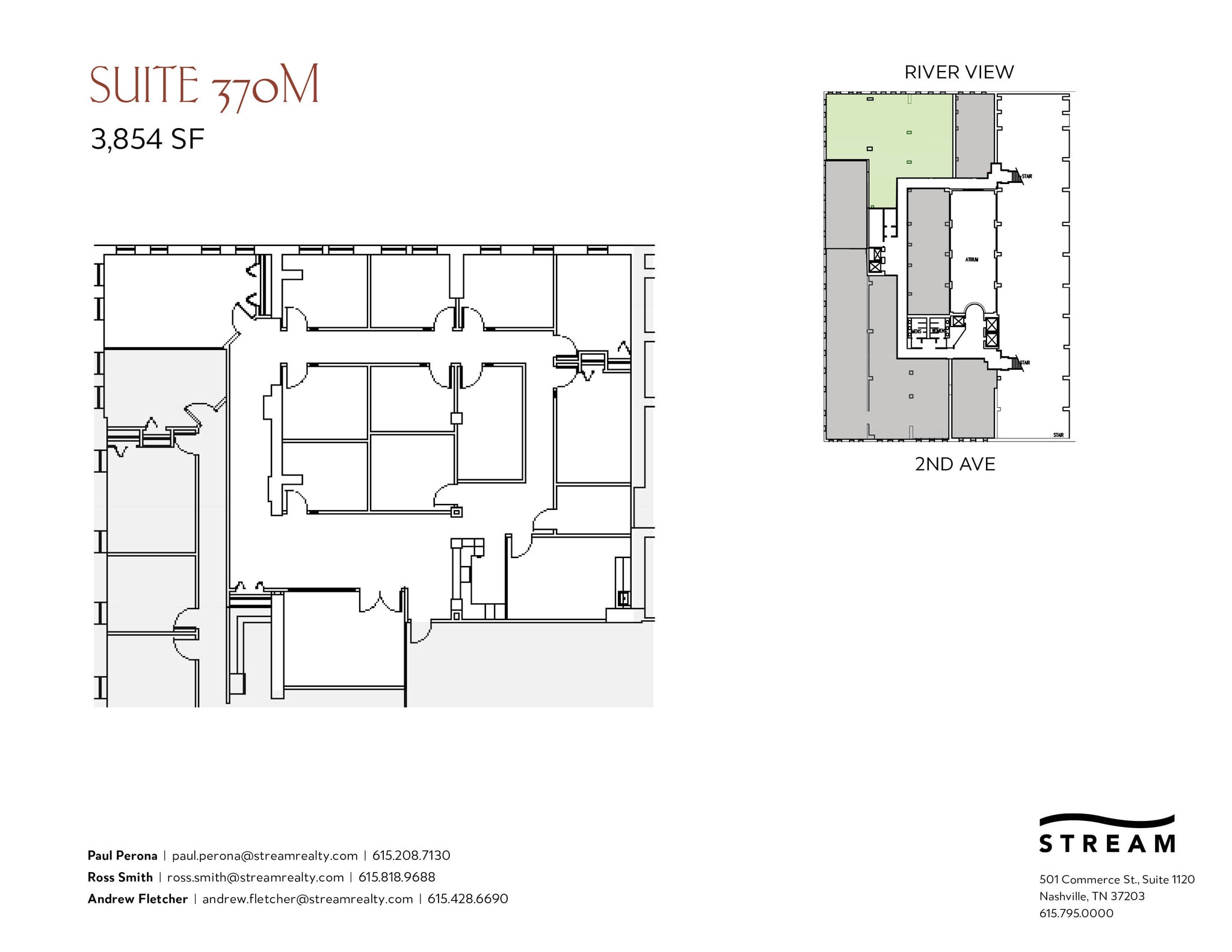 214 2nd Ave N, Nashville, TN à louer Plan d’étage– Image 1 sur 1