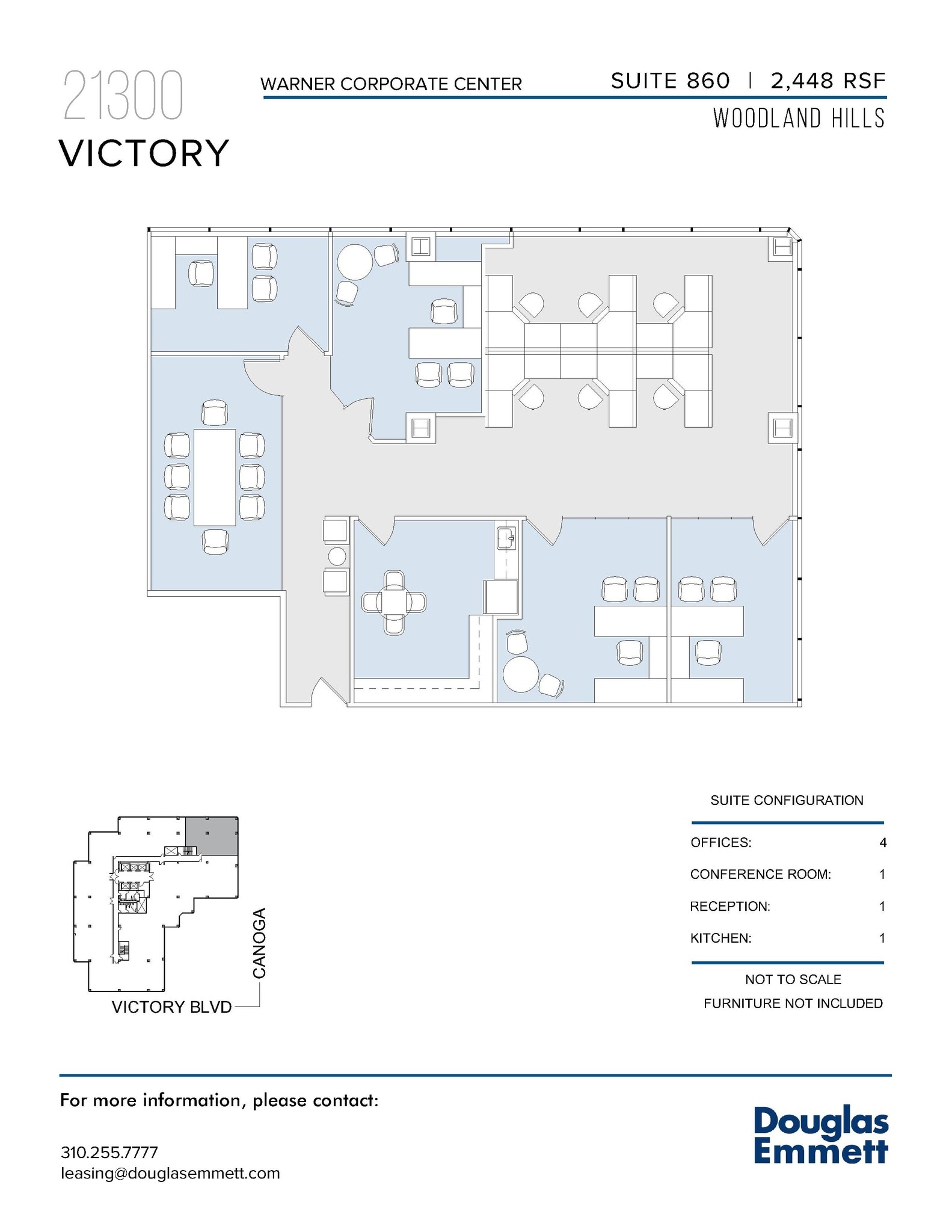21800 Oxnard St, Woodland Hills, CA à louer Plan d’étage– Image 1 sur 1