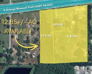 Plus de détails pour 4770 S Orange Blossom Trl, Kissimmee, FL - Terrain à vendre