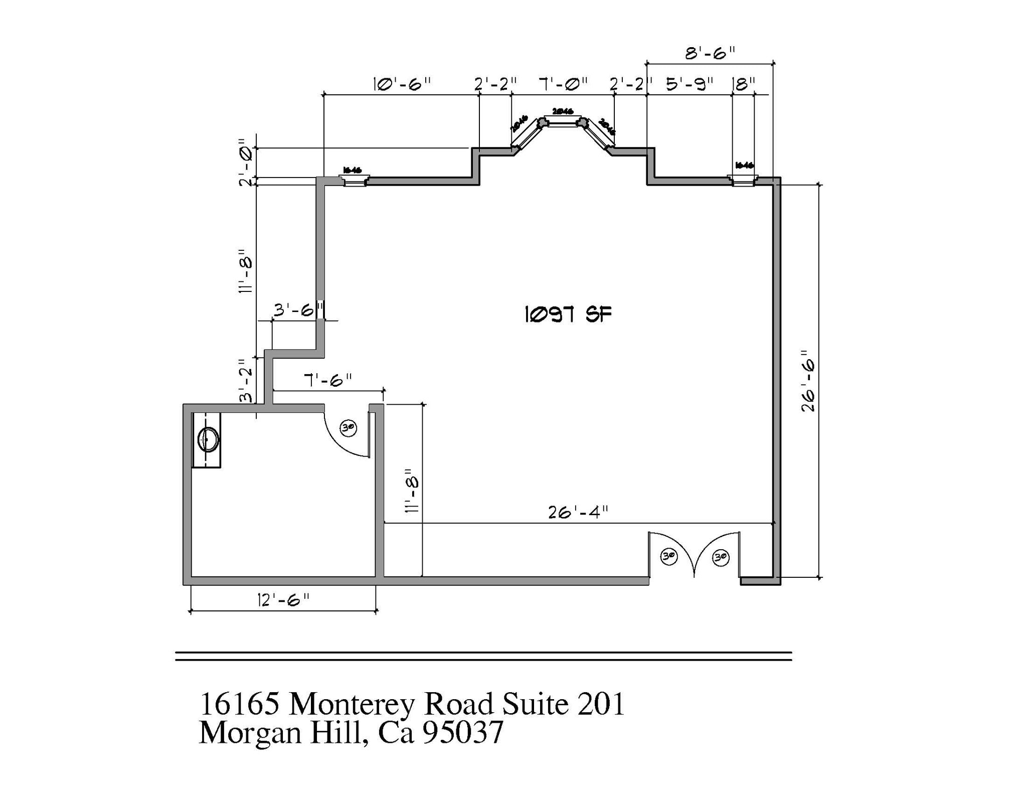 16165 Monterey Rd, Morgan Hill, CA à louer Plan d’étage– Image 1 sur 4