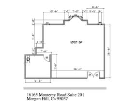16165 Monterey Rd, Morgan Hill, CA à louer Plan d’étage– Image 1 sur 4