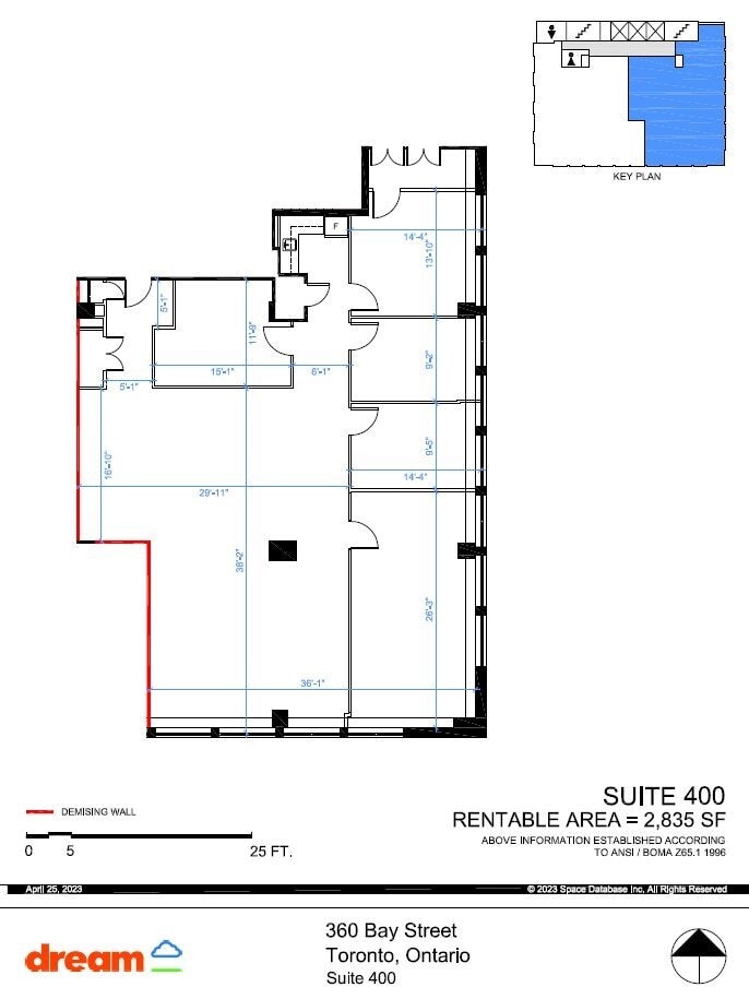 360 Bay St, Toronto, ON à louer Plan d’étage– Image 1 sur 1