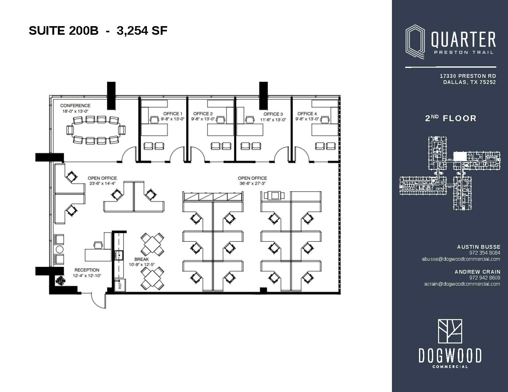 17330 Preston Rd, Dallas, TX à louer Plan d’étage– Image 1 sur 1